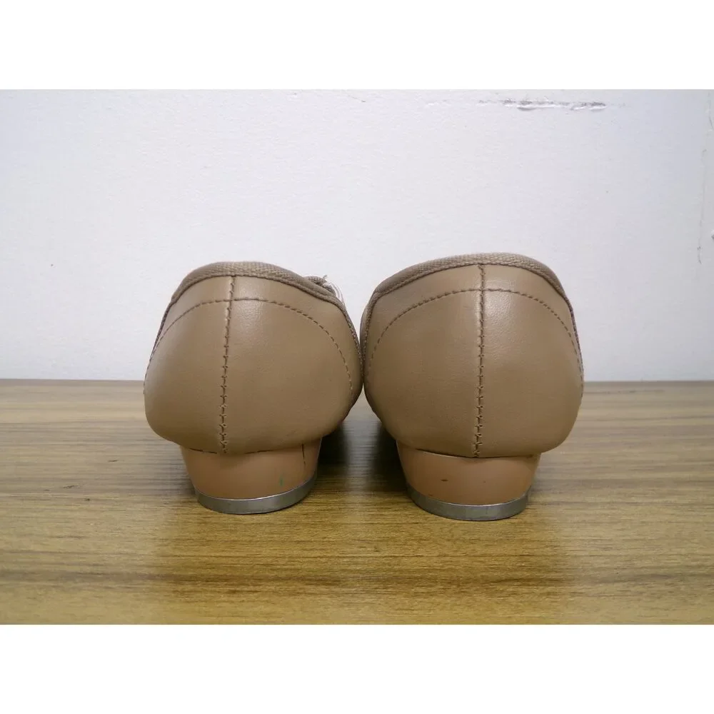 Pre-Owned Dance Slip On Tap Shoes Danz N Motion 951 Kids 12M Tan